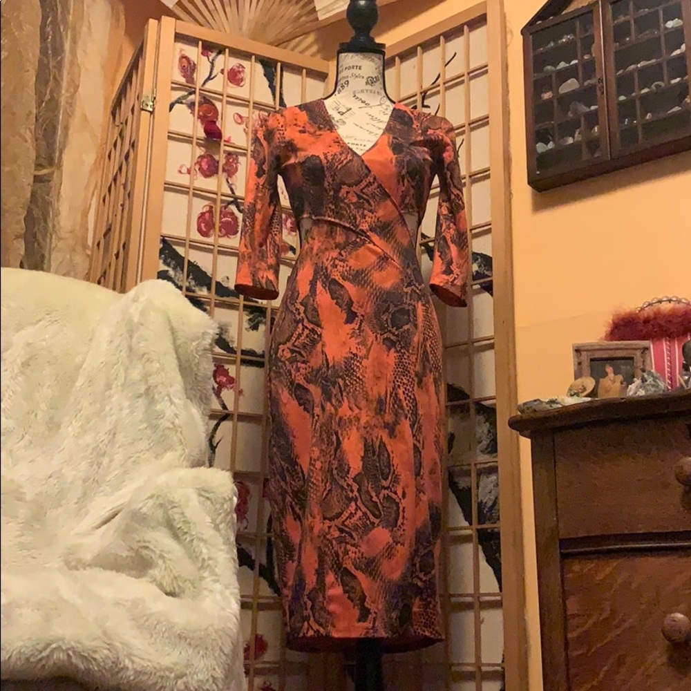 Sexy Snake skin print dress sz small